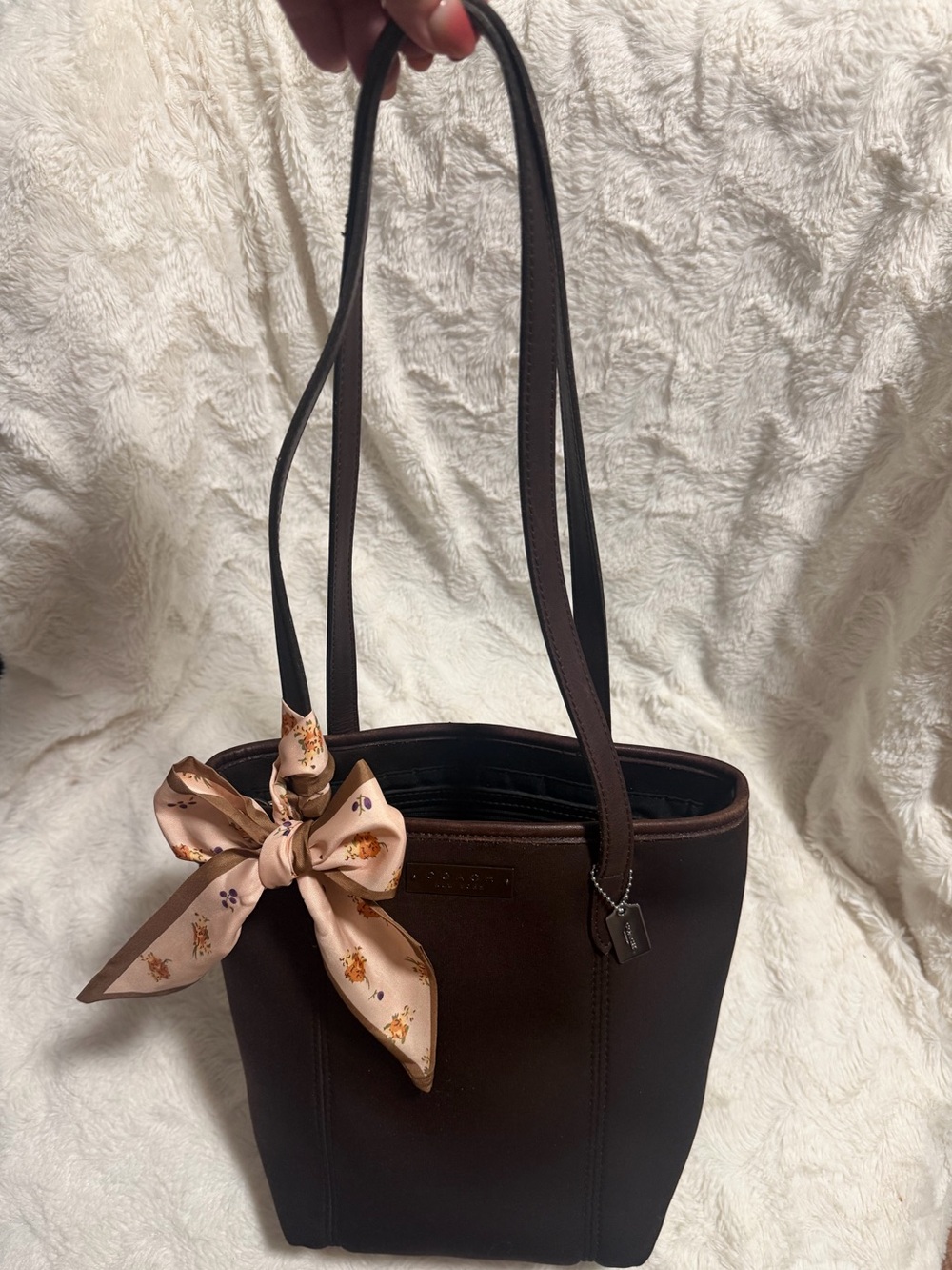 🤎Vintage Y2K Coach chocolate mini tote! - Picture 2 of 13